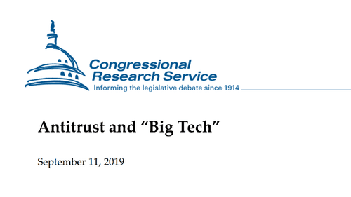 Antitrust and “Big Tech”