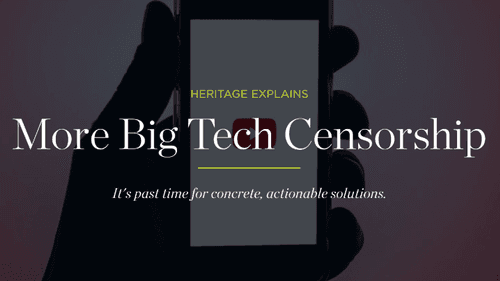 More Big Tech Censorship