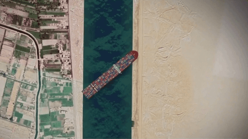 Battle underway to unblock the Suez Canal as global trade is impacted