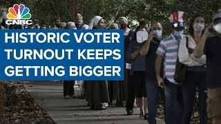 Historic voter turnout keeps getting bigger