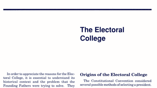 The Electoral College