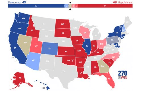 2022 Senate Election Interactive Map